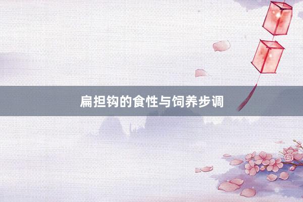 扁担钩的食性与饲养步调